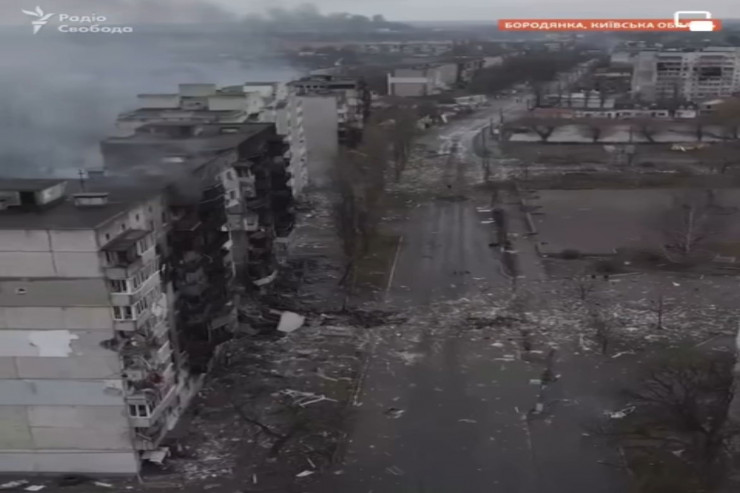 Müharibənin 9-cu günü: VİRAN QALMIŞ ŞƏHƏR  - VİDEO 