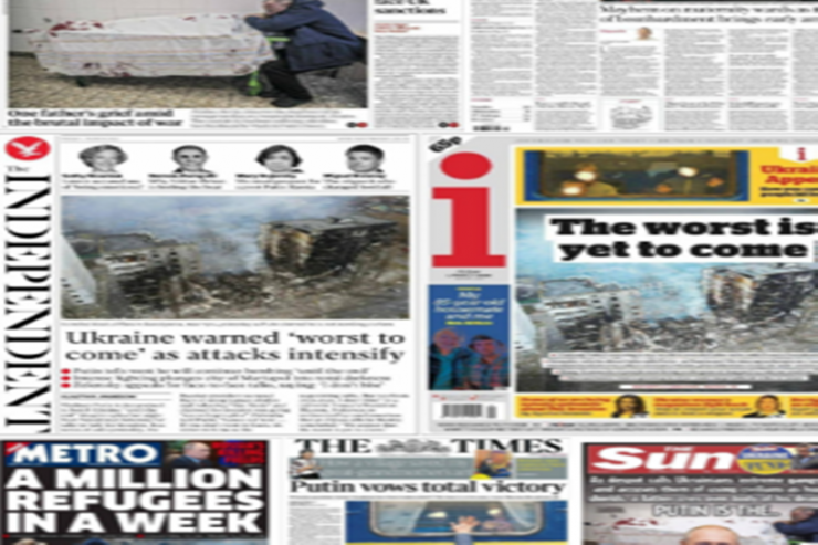 Ukrayna-Rusiya müharibəsi xarici MANŞETLƏRDƏ 