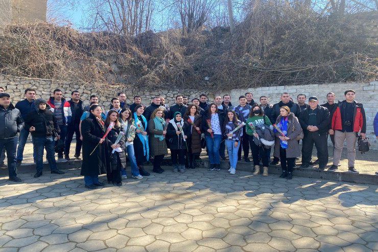 8 Mart günü Şuşaya gedən xanımlar belə qarşılandı - VİDEO 