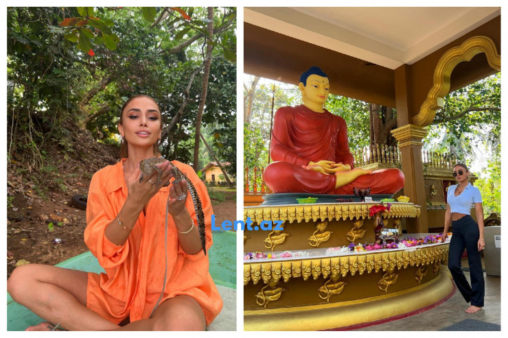 Azərbaycanlı aktrisa Şri-Lankada istirahətdə -  FOTOLAR  