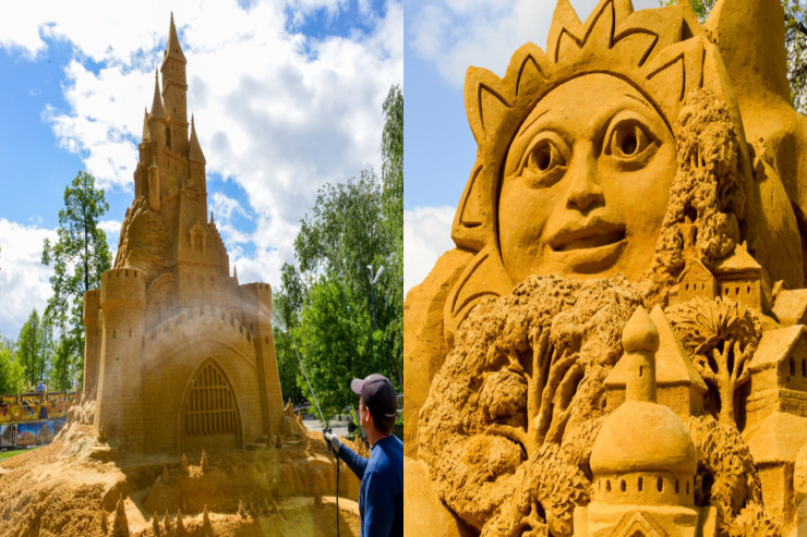 Qumdan  möcüzələr yaratdılar - FOTO 