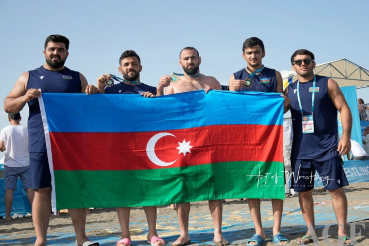 Çimərlik güləşçilərimizin böyük uğuru 