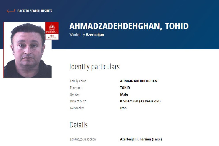 Azərbaycan iranlı qaçaqmalçını İnterpol-a verdi