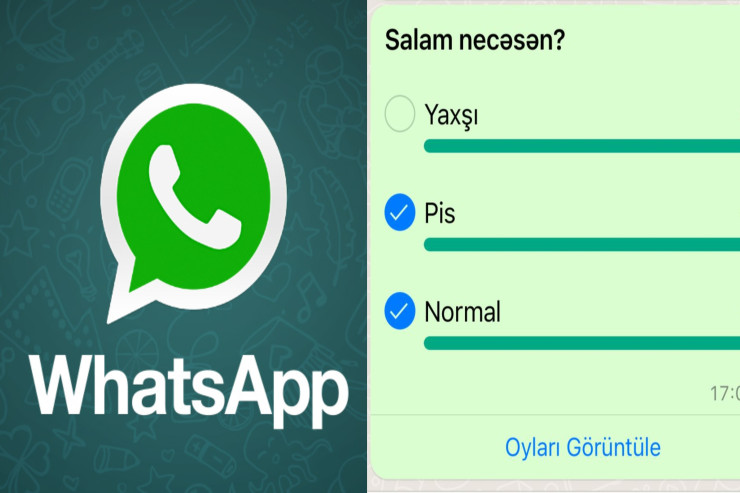 “Whatsap”a maraqlı anket  funksiyası gəldi - FOTO 