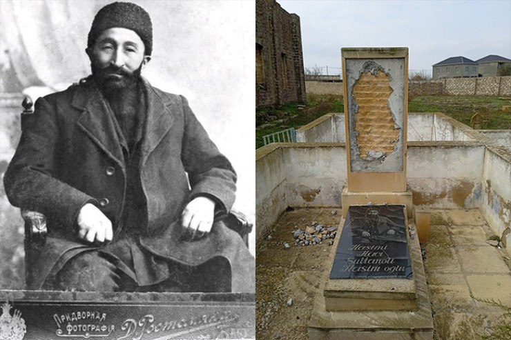 Bakı milyonçusunun  məzarı acınacaqlı durumda - FOTO 