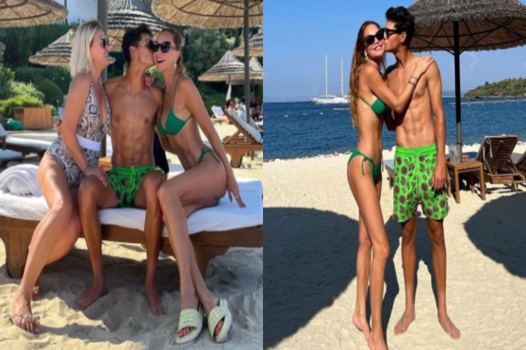 Model  18 yaşlı   oğlundan fərqlənmədi - FOTO 