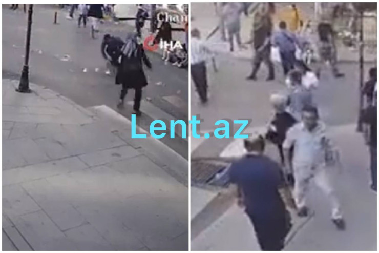 8 min lirəsi küçəyə səpələnən kişiyə insanlar görün nə etdi - VİDEO 