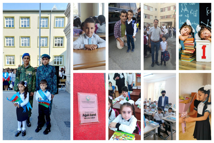 "Səssiz" İLK ZƏNG  - Tanınmışların uşaqları MƏKTƏBDƏ 