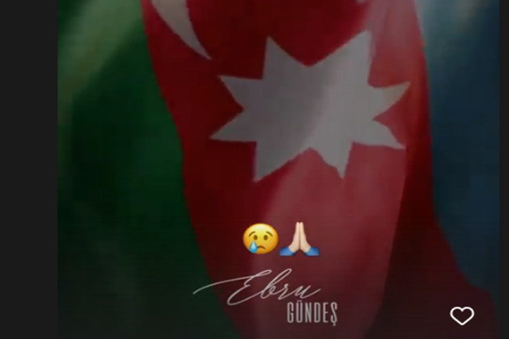 Türkiyəli müğənnidən Azərbaycana  DƏSTƏK 