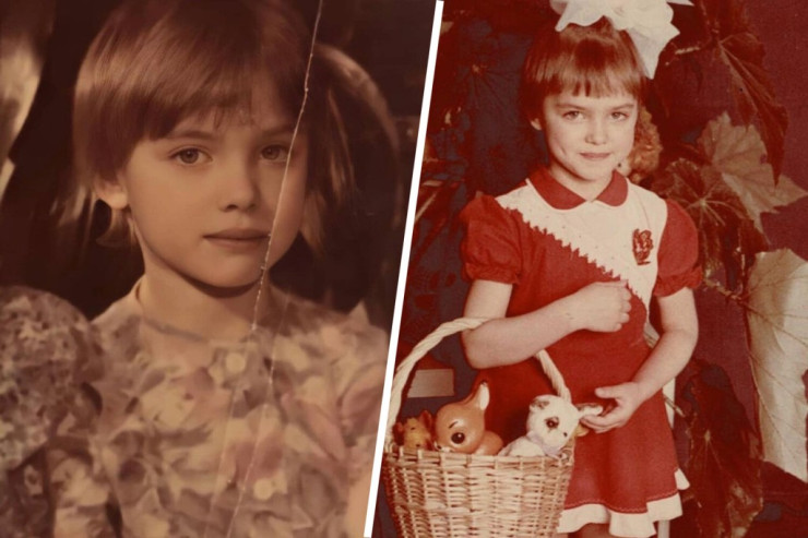 Məşhur model  uşaqlıq fotolarını   paylaşdı