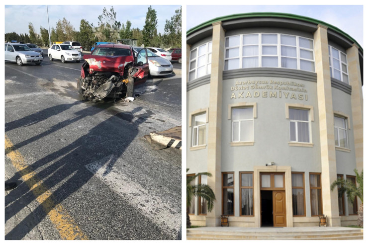 Gömrük Akademiyasının önündə daha bir AĞIR QƏZA:  yaralılar var - VİDEO 