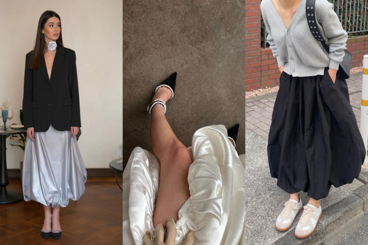 50-ci illər:  Balon ətəklər yenidən dəbə gəldi