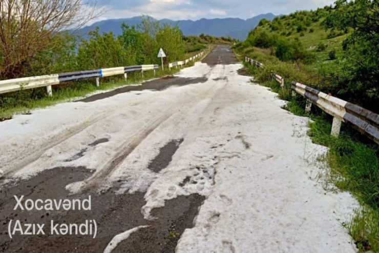 Şuşaya  qar yağdı   -  VİDEO 