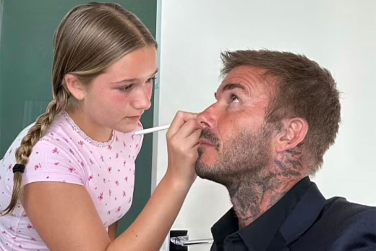 Devid Bekhem qızı ilə  nadir FOTOSUNU   paylaşdı