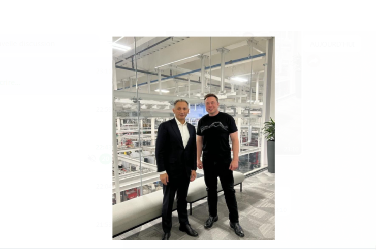 Azərbaycanlı nazir İlon Maskla görüşdü-FOTO 