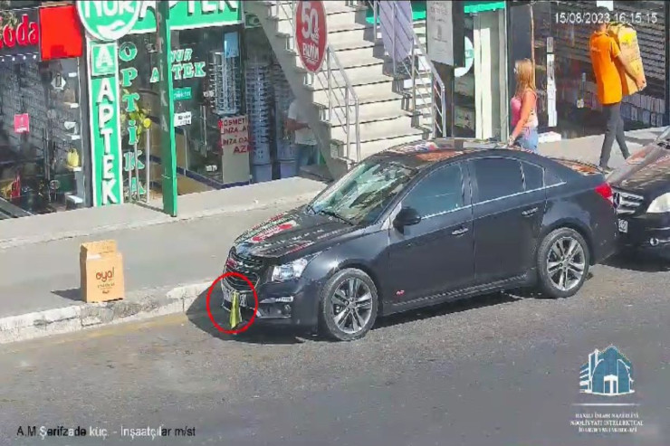 Bakıda qayda pozan sürücülər kameralardan belə gizlənir - VİDEO 