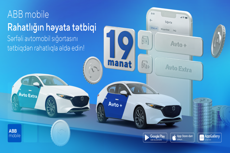 ABB mobile ilə cəmi 19 AZN ödəməklə  könüllü avtomobil sığortası!
