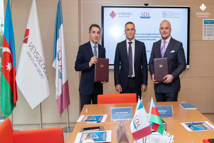 “Veysəloğlu” ilə ADA Universiteti arasında əməkdaşlıq memorandumu imzalandı