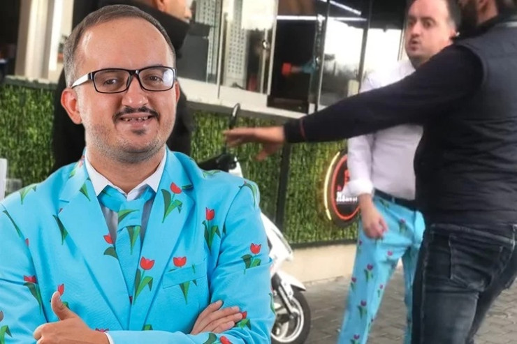 "Qırmızı adam"ı DÖYDÜLƏR - VİDEO 