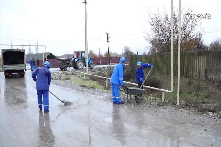 Bu rayon və kəndlərdə istismara yararsız qaz xətləri yenilənir