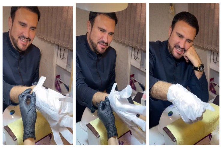 Nadir Qafarzadənin  manikürdən   görüntüləri müzakirə yaratdı