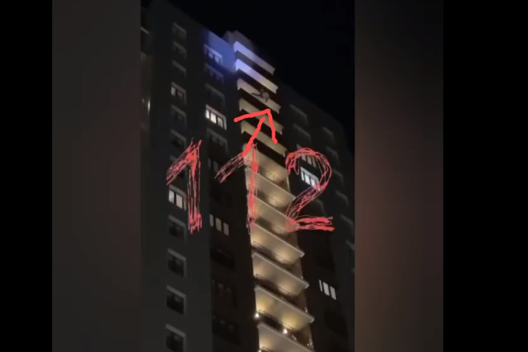 Şaxta baba 24-cü mərtəbədən YIXILARAQ ÖLDÜ  - VİDEO 