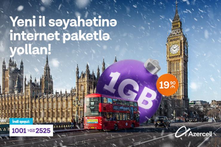 "Azercell" Yeni il öncəsi yenilənmiş rouminq xidmətini təqdim edib