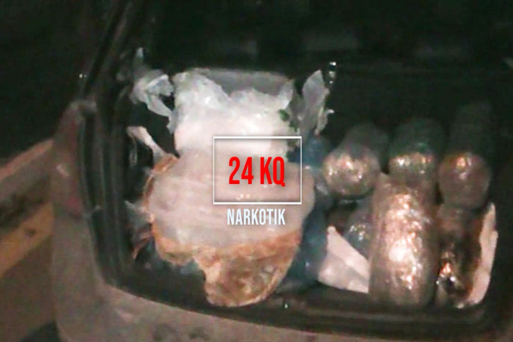 Bakıya bayramda satmaq üçün narkotik gətirən tutuldu - VİDEO 