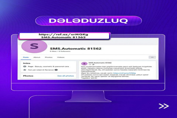 “Facebook”da  saxta dələduzluq səhifələri   yaradılır