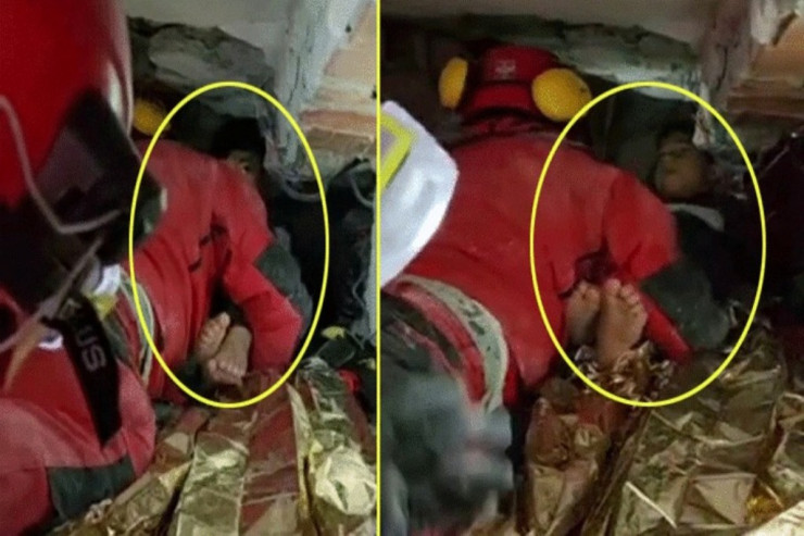 Azyaşlı 19 saat sonra  xilas edildi - FOTO 