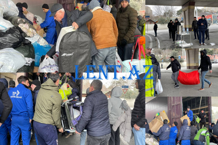 Bakıdakı yardım kampaniyasında gözyaşardan anlar - REPORTAJ 