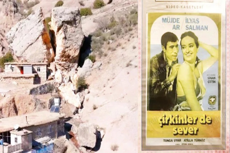 “Yeşil çam”  filmindəki məşhur qaya zəlzələdə ikiyə bölündü