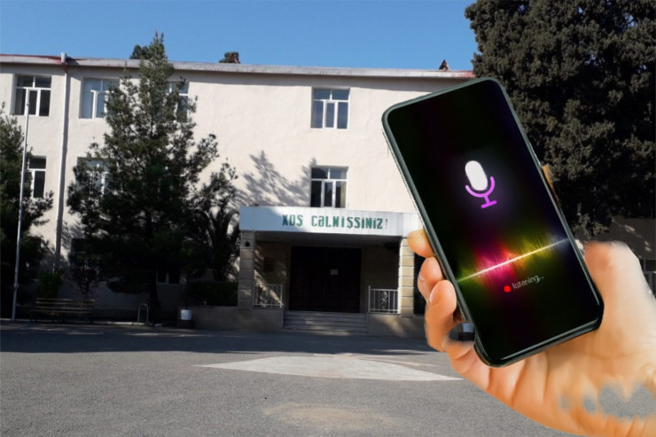 Səs yazısı yayılan məktəb direktoru DİNDİRİLDİ 