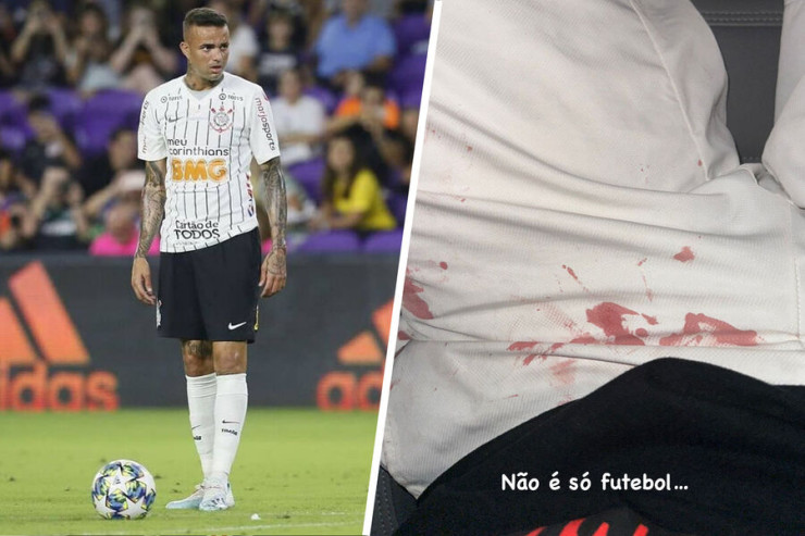 Azarkeşlər futbolçunu döydülər 