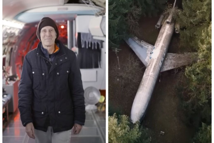 Meşənin ortasında  nəhəng təyyarədə   yaşayır: Bunun üçün nə qədər pul xərcləyir? -  VİDEO 