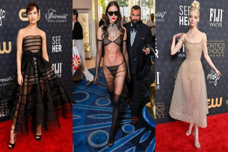 "Çılpaq" paltarlar -  FOTO  