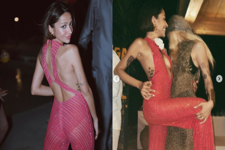 Müğənninin transparan geyimi  çox bəyənildi - FOTO 