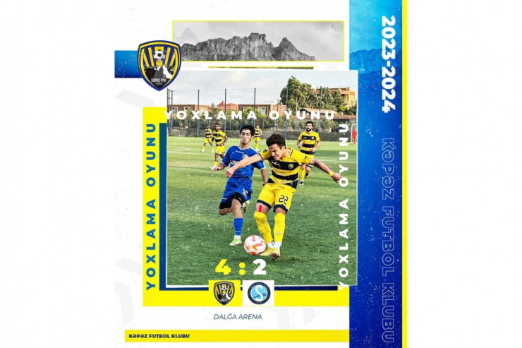 “Kəpəz” klubu yoxlama oyununda qalib gəldi