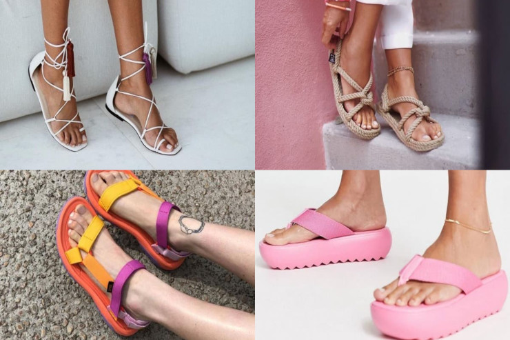 Bu il dəbdə olan çimərlik ayaqqabıları - FOTO 