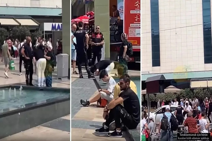 Polisə təslim olmamaq üçün namaz qılmağa başladı -FOTO 