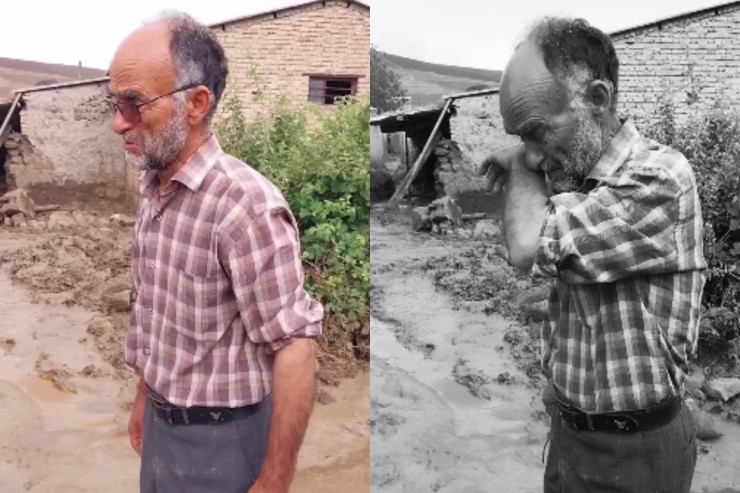 Güneyli soydaşımız çarəsizlikdən  belə ağladı - VİDEO 