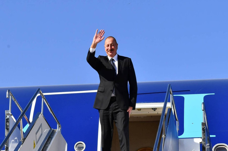 İlham Əliyev Almaniyaya getdi