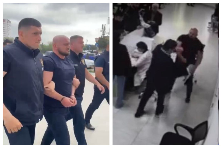 Qazinin çənəsini sındıran idmançı belə saxlanıldı - VİDEO 