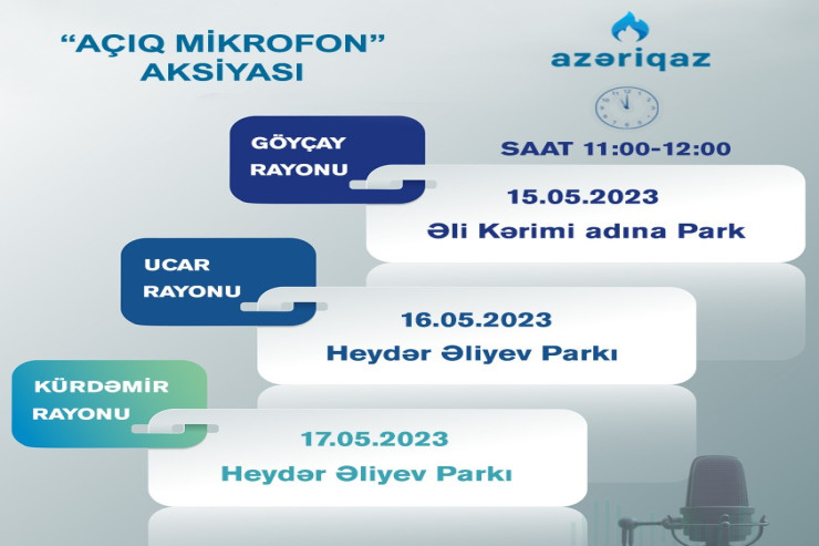 SOCAR "Azəriqaz" İB-nin "Açıq mikrofon" aksiyası davam edir