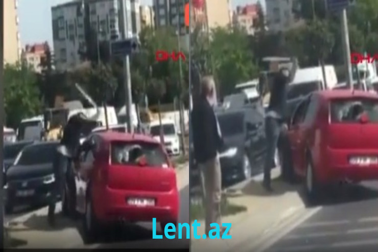 Arvadını başqa maşında gördü,  bıçaqla hücum etdi 