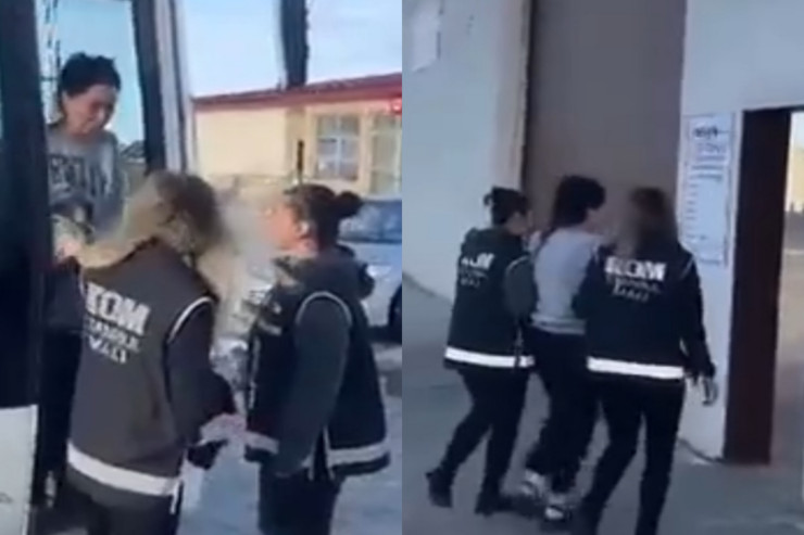 Dilan Polat həbsxanaya ağlaya-ağlaya daxil oldu - VİDEO 