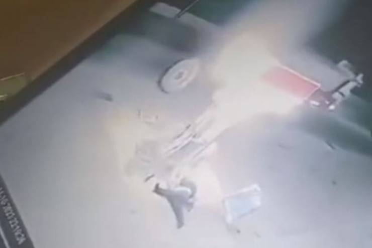 Ağdaşda maşından çıxan təkər kişini öldürdü - HADİSƏ ANI 