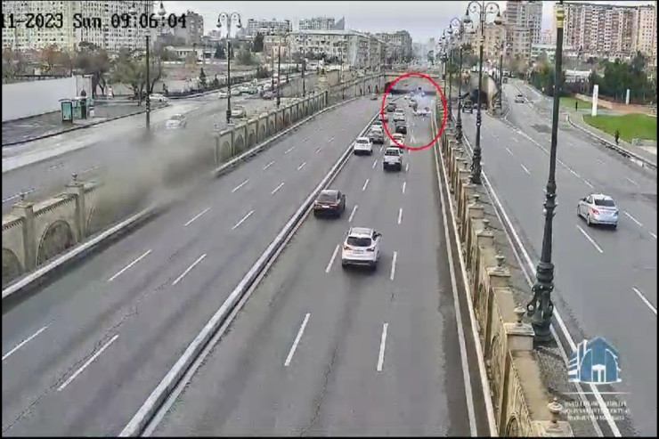 Heydər Əliyev prospektində  AĞIR QƏZA   -  VİDEO 