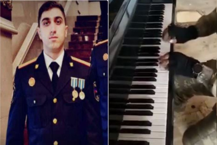 Bu gün şəhid olan polisdən kövrəldən - VİDEO 