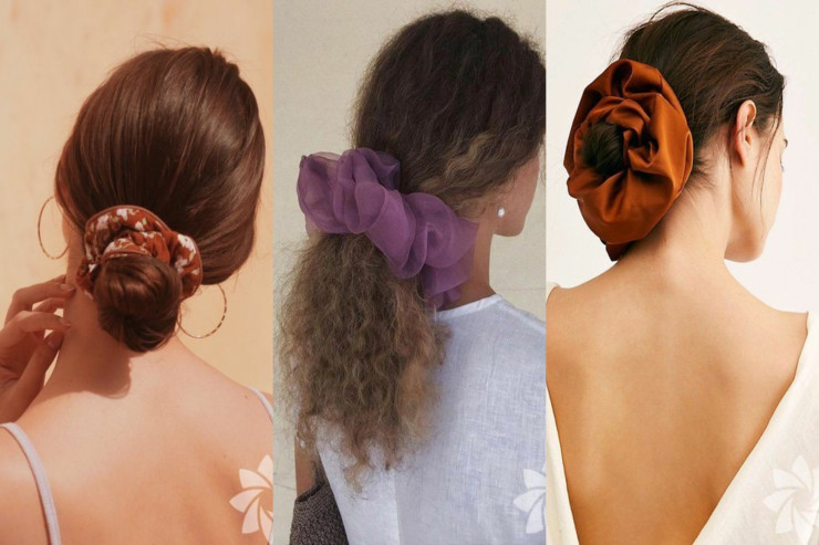 Payız trendi – “Scrunchie” saç rezinləri  